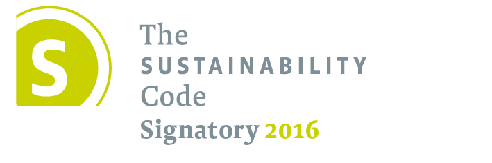 Logo the Sustainability code Signatory 2016