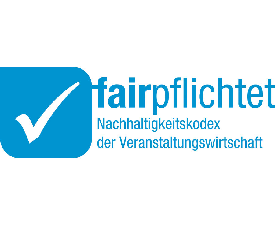 Logo: fairpflichtet – Nachhaltigkeitskodex der Veranstaltungswirtschaft